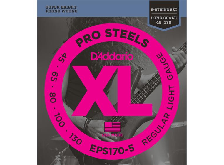 D'Addario EPS170-5 ProSteel El.Bass (045-130)